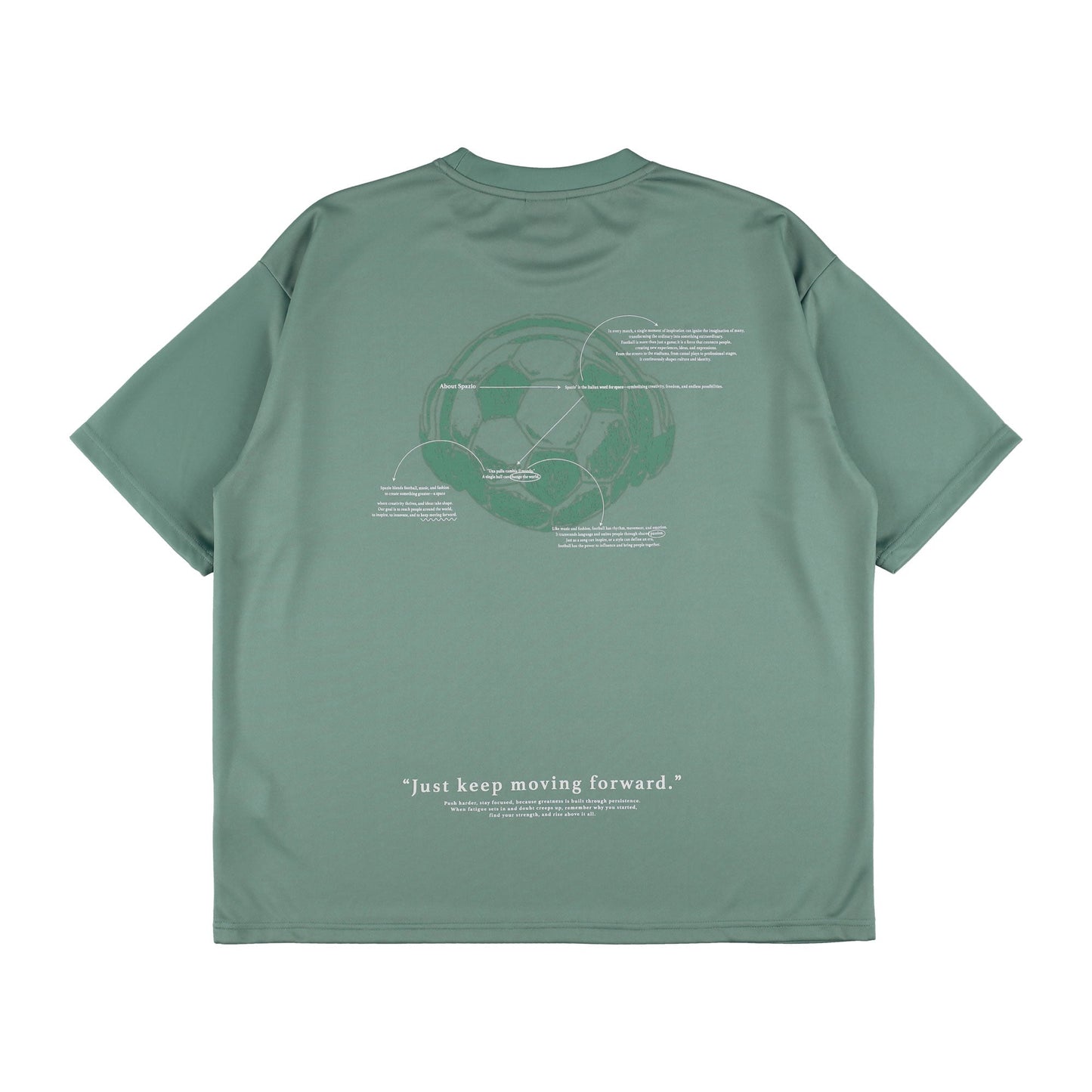 バックボールオーバーサイズプラTシャツ