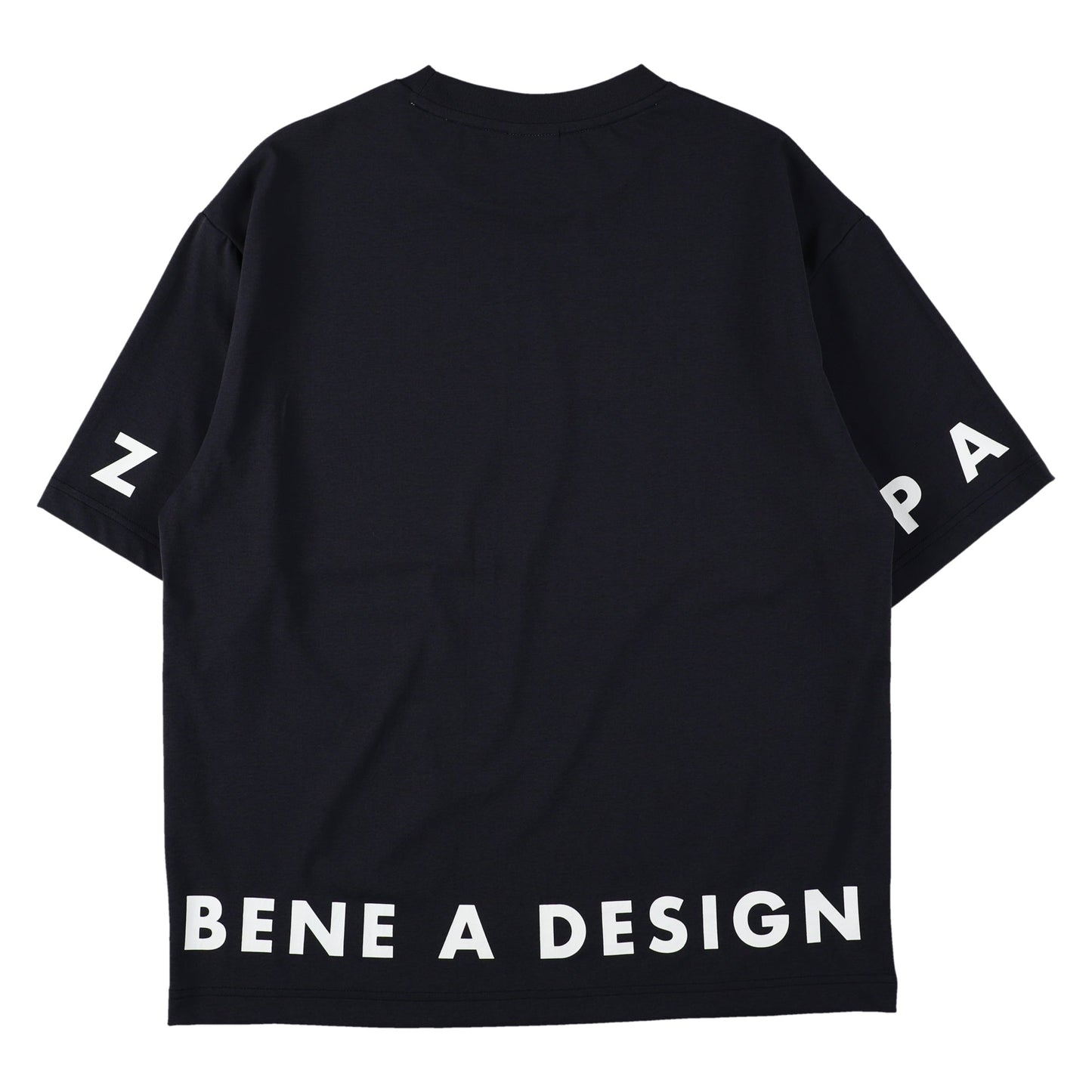 アラウンドロゴ綿タッチTシャツ