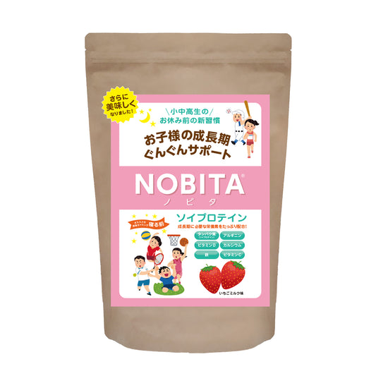 NOBITAソイプロテイン - いちごミルク味 600g
