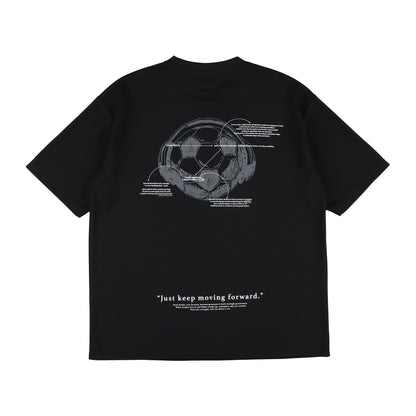 バックボールオーバーサイズプラTシャツ