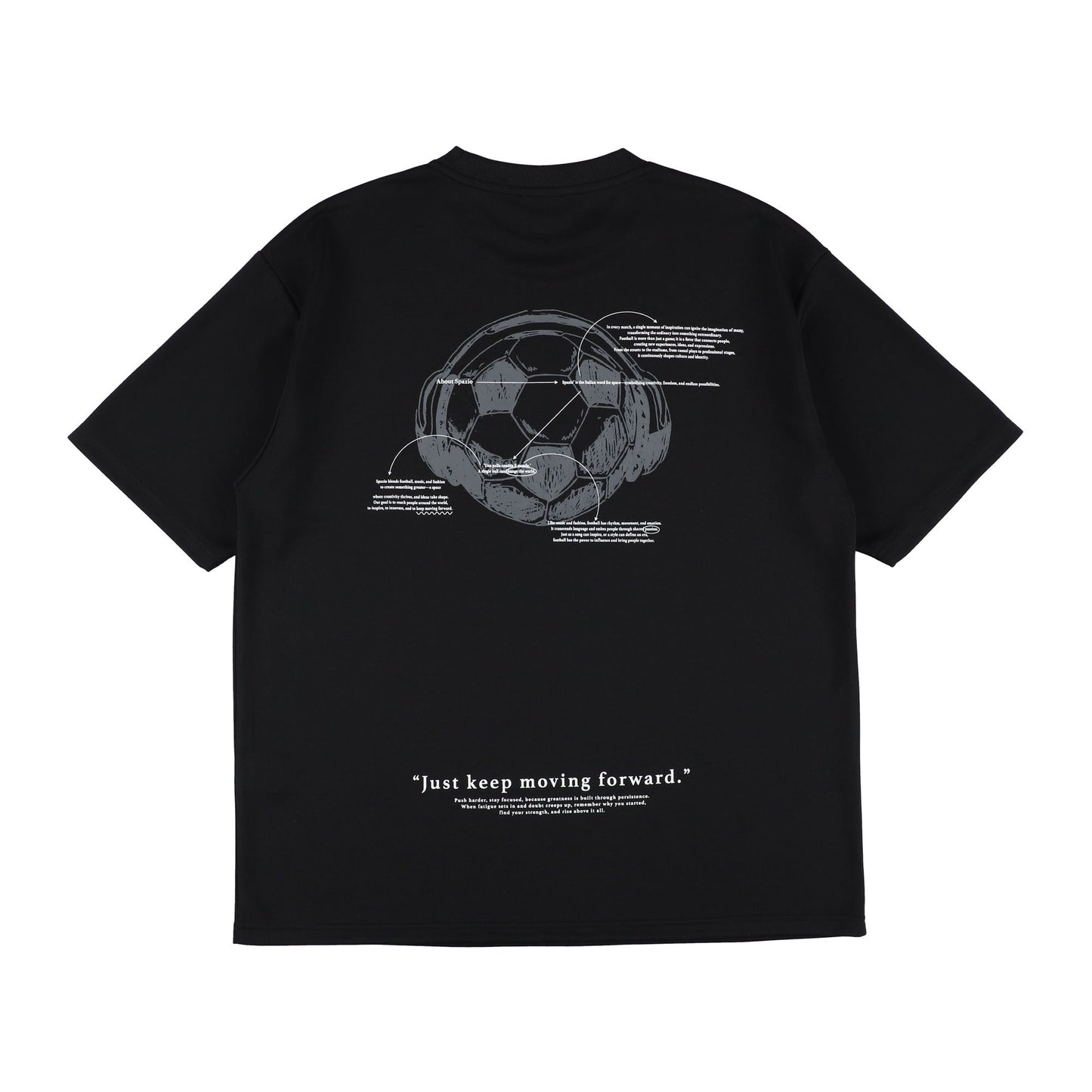 バックボールオーバーサイズプラTシャツ