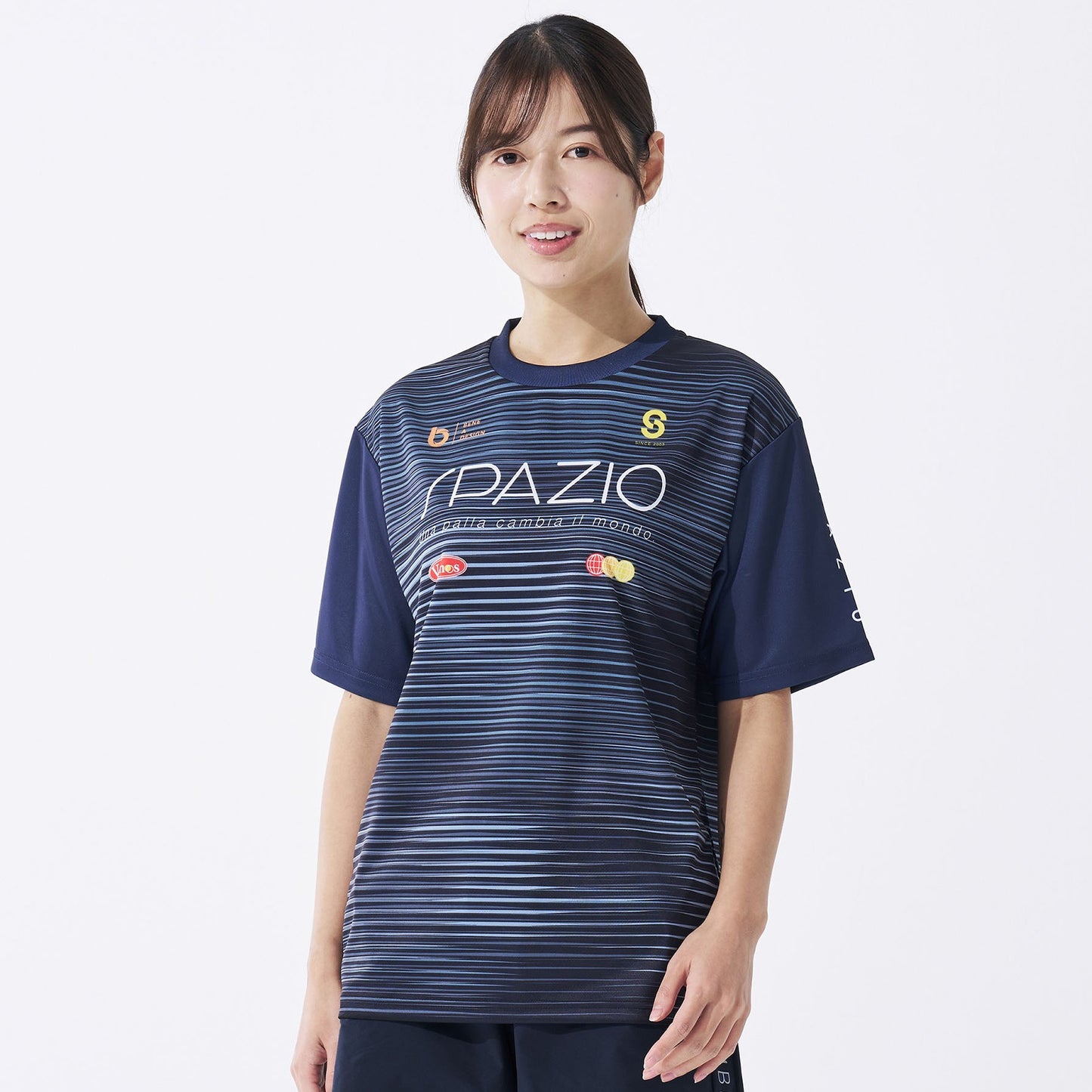 ヘアラインユニフォームプラシャツ