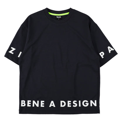 アラウンドロゴ綿タッチTシャツ